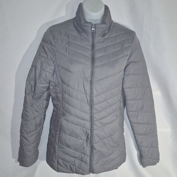 XERSION Puffer style jacket, Grey, lined in size small - Picture 13 of 14